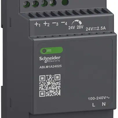 Alimentation électrique SE MODULAR, cadencée, 100…240VAC, 24VDC, 2.5A, 60W 