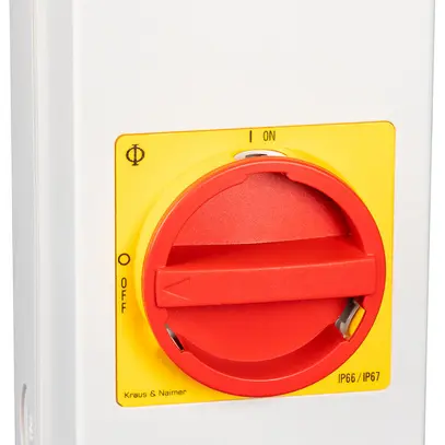 AP-Lasttrennschalter Kraus & Naimer 4P 40A 600V IP66 rot 