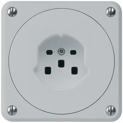 Prise ENC HA robusto type 25 avec bornes enfichables gris 