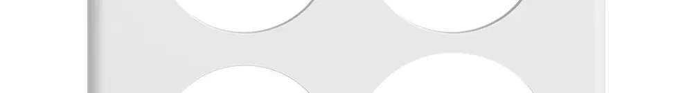 Placca di copertura STANDARDdue 2×2 3×Ø50, 1×Ø58, bianco 