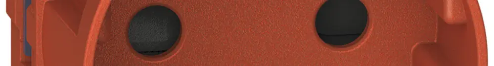 Steckdose Living Now Schuko mit Schraubklemmen 2 Module 16A rot 