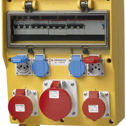 Distributore di corrente EverGum 63A 1×FI 6×LS 3×T23 1×T25 1×CEE16/CEE32/CEE63 