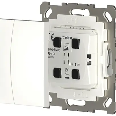 Poussoir RF ENC Theben LUXORliving PD 1 RF avec actionneur-variateur 