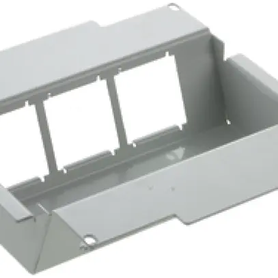 Elément de montage p.WAK 200×200mm gris clair vide, hauteur chape 75…140mm 