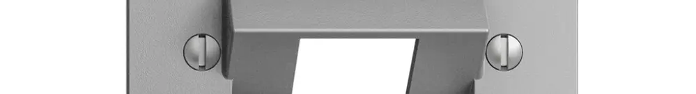 Placca frontale 1×RJ45 ITplus EDIZIOdue silver 