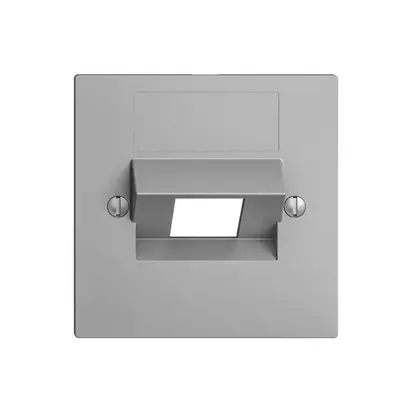 Plaque frontale 1×RJ45 ITplus EDIZIOdue silver 