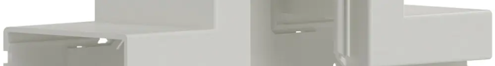 T-Stück tehalit BR 85×130mm, Oberteil 80mm, verkehrsweiss 