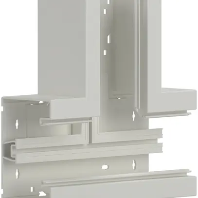 Raccord T tehalit BR 85×130mm, couvercle 80mm, blanc trafic 