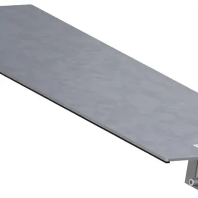 Coperchio tehalit BKG superiore con uscita per canale a pavimento 200×500×3mm 
