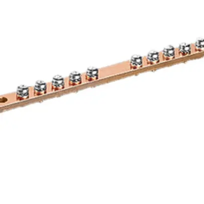 Barre de mise à terre DK Rittal 200A 450×15×5mm horizontal 