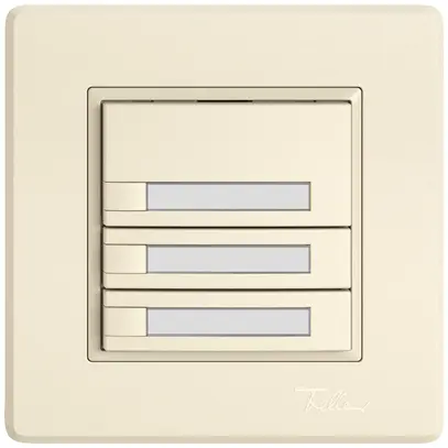 Pulsante KNX RGB INC EDIZIO.liv SNAPFIX® sensore temp.s.LED targ.3× com.1T cr 