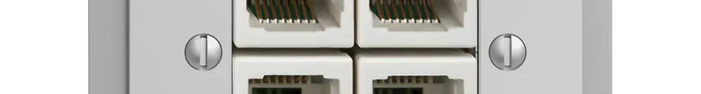 Presa INS 4×RJ45/u 4P sep.grc EDIZIOdue ITplus 