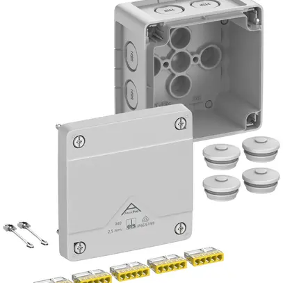 Boîte de dérivation AP Spelsberg Abox Pro 040-2,5² 102×102×70mm IP69 gr 