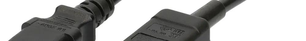 Cavo d'apparecchi MH PVC 10A 230V 3×1mm² C14/C13 3m nero 