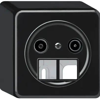 Prise multimédia AP TV-R origin prise d'arrivée 4dB noir 