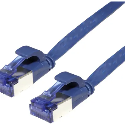 Câble patch RJ45 VALUE cat.6A U/FTP AWG32 PVC plat bleu 1m 