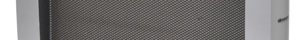 Chauffage radiant en céramique MAXIMO 1000, 1kW 230V 30m³ 54×44×23cm noir/argent 