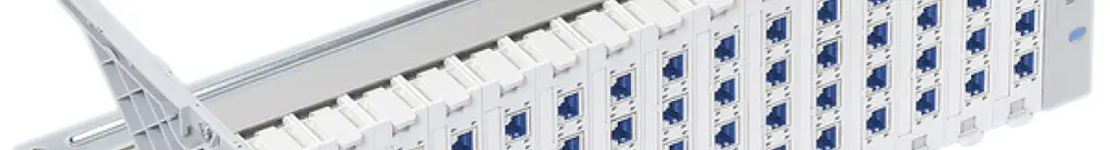 Panneau de distribution Global 19" 3UH 60×RJ45 blindé R&M 