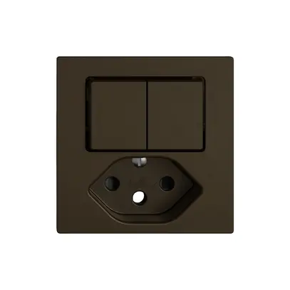 Kit de montage EDIZIO.liv SNAPFIX® p.combi.T13 a.2 boutons shutter br 