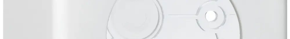 Boîtier AP basico blanc h=64mm Ø43mm 
