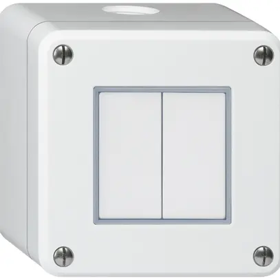 Interruttore AP robusto IP55 schema 3/AR bianco 