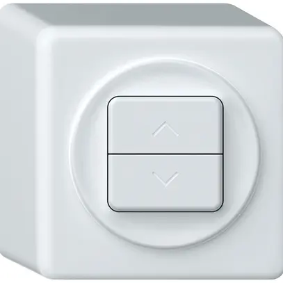 Poussoir stores AP origin 1P 2×touches 88×88×54mm blanc 