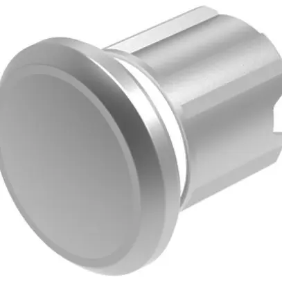 Obturateur p.élément de commande & signalisation EAO45 22.5mm gris sable argent 