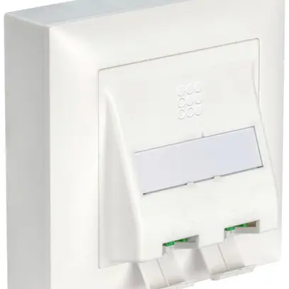 Kit frontale FTTH AP AGRO OTO pronto per la giunzione 86×86×20mm bianco 