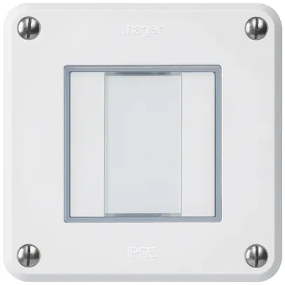 Poussoir ENC robusto C KNX 2× s/e-link blanc 
