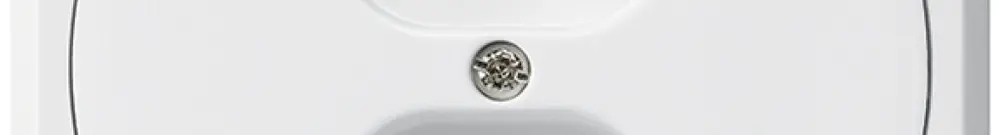 Presa INC robusto 2×tipo 13 bianco senza copercchio 
