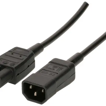 Câble d'appareil MAX HAURI Td 3×1mm² 2.5m noir fiche C14/C15 