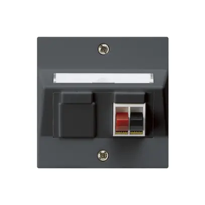 Presa INC audio kallysto 1×antracite morsetto per 1 altoparlante 