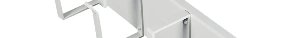 Étrier guide-câbles ROLINE 80×480×85mm métal 2UH gris 