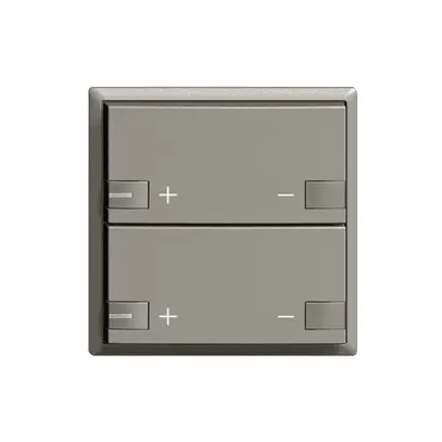 Variatore ZEP 2c/2t LED staz c/sec. EDIZIOdue grigio scuro 