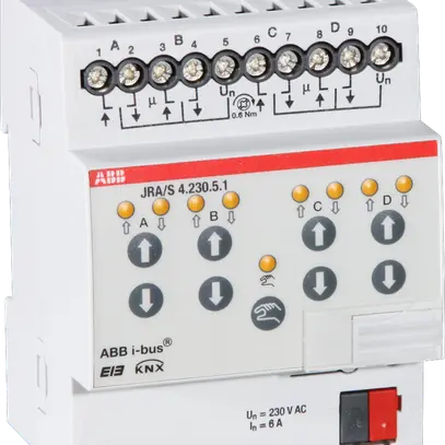Actionneur de jalousie KNX AMD 4-fois 6A 230VAC, manuel 