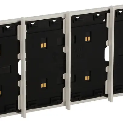 BUS-Rahmen Living Now MyHOME 3+1 Module Montage auf 3-moduligen Dose weiss 