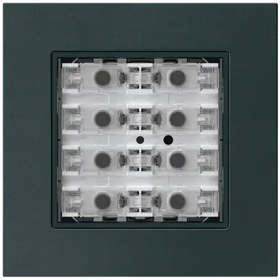 Poussoir KNX ENC KPR p.8×touches 8×points actionnables LED noir 