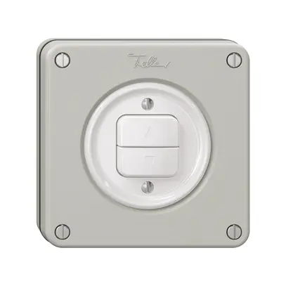 Interruttore per tapparelle NUPU NEVO, 1-canale, profondità 18 mm, 87×87 mm, grc 