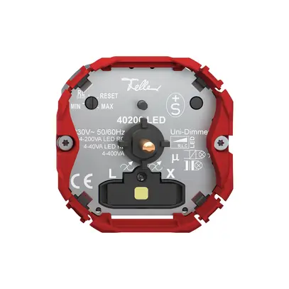 Regolatore Feller SNAPFIX® uni.lum.gi p.LED 4…400W/4…400VA/4…200W/VA 