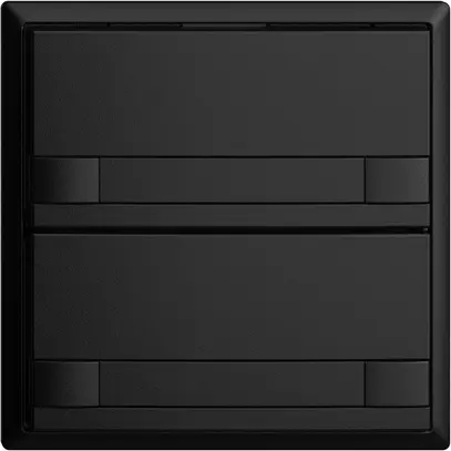 Pulsante INC KNX 2×EDIZIOdue colore nero RGB senza LED con inserto carta 