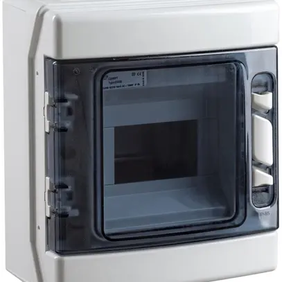 Scatola AP Elcase 231×202×113mm 1×6 moduli IP65 IK08 650°C ABS/PC grigio 