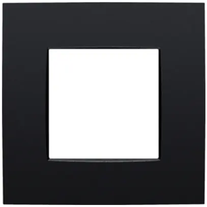 Telaio di copertura Niko Intense 83×83mm opaco nero 