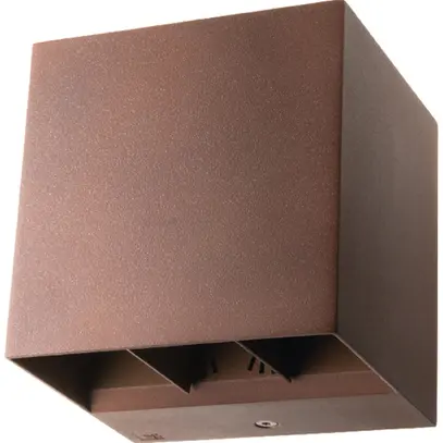 Applique LED SG Artes 8W 320lm 827 IP65 REG dir./indir.120×120mm bronzo 