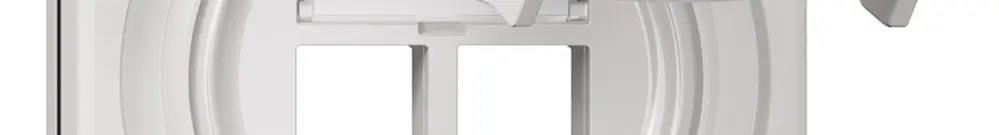 NUP-Montageset Feller S-One EASYNET, für 2×RJ45, Tiefe 28 mm, weiss 