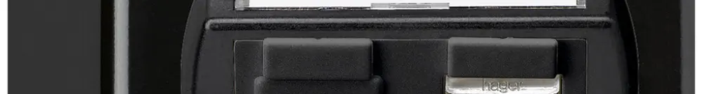 Boîte de raccordement AP basico cat.6 1RJ45/s noir 