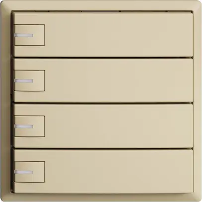 KNX-Taster RGB EDUE, 250mW, m.RGB-LED, 4×Taste, 1×Tastenb., van 