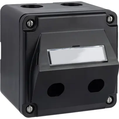 Kit de montage AP R&M 2×HEC-QR oblique IP67 87×87mm noir 