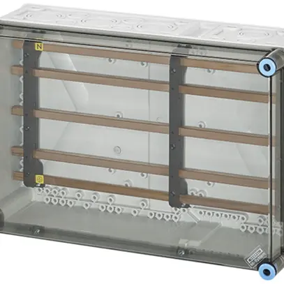 Gehäuse Hensel Mi, 450×300mm, Sammelschiene 250A, 5-polig 