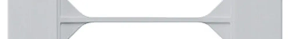 Cadre de recouvrement ENC kallysto.pro 4×1 gris clair 94×274mm 