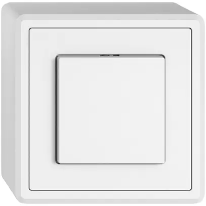 Interrupteur à poussoir AP EDIZIO.liv SNAPFIX® permutateur 6/1L bc 